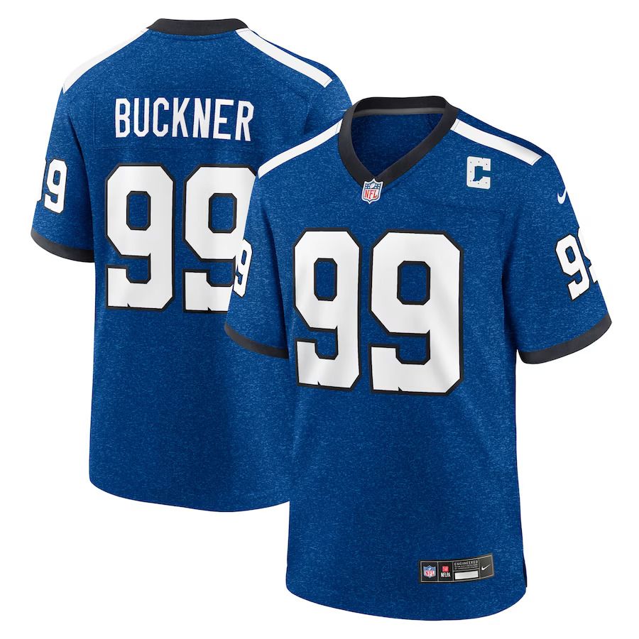 Men Indianapolis Colts #99 DeForest Buckner Nike Royal Indiana Nights Alternate Game NFL Jersey